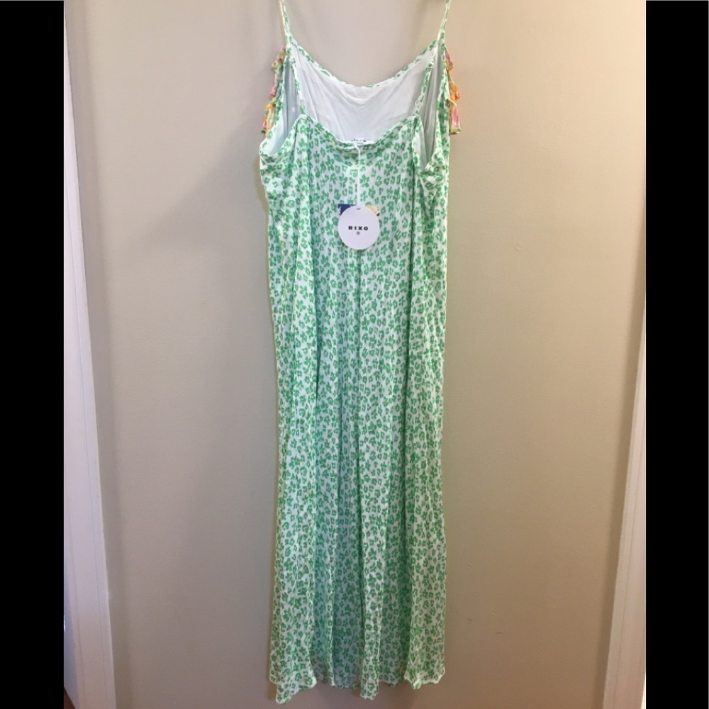 RIXO Target Leopard Sleeveless Ruffle Slip Dress - Picture 10 of 15